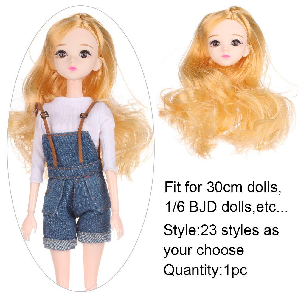 Phụ Kiện Đầu Búp Bê Nhiều Màu Sắc Dễ Thương Xinh Xắn Kat1