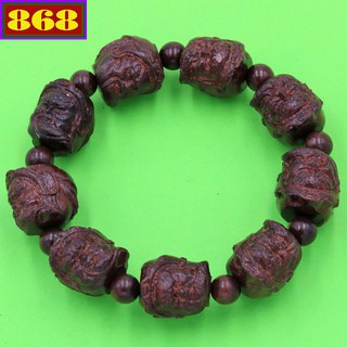 Vòng đeo tay Quan công thần mộc - Chuỗi gỗ đeo tay phong thủy - Hạt gỗ Size lớn