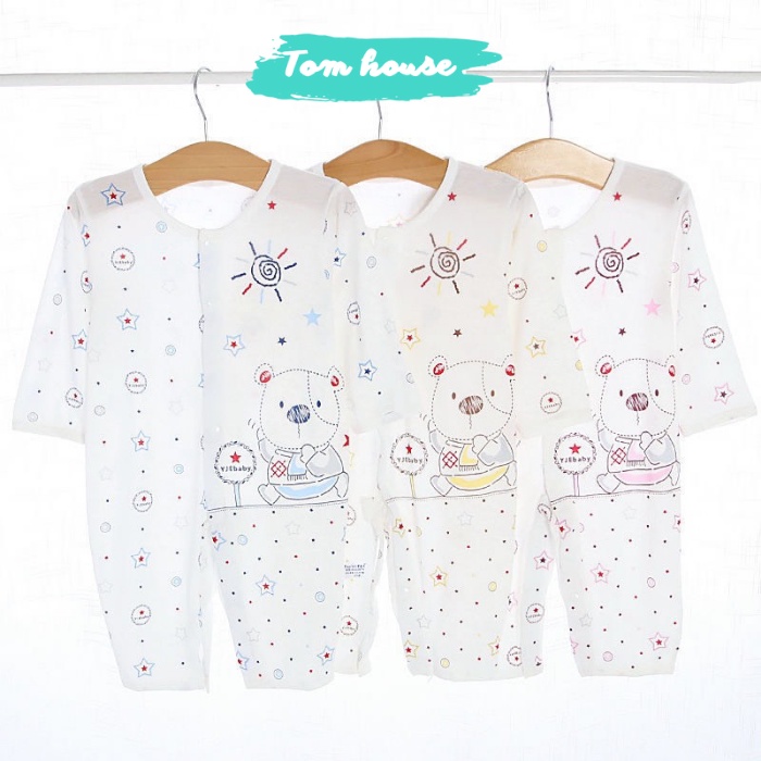 Bộ Liền Thân Dài Tay Nằm Điều Hòa Mỏng Mát Cho Bé Sơ Sinh - Bảng 3 - Size 59-100 𝟏𝟒𝐁𝐃𝐃