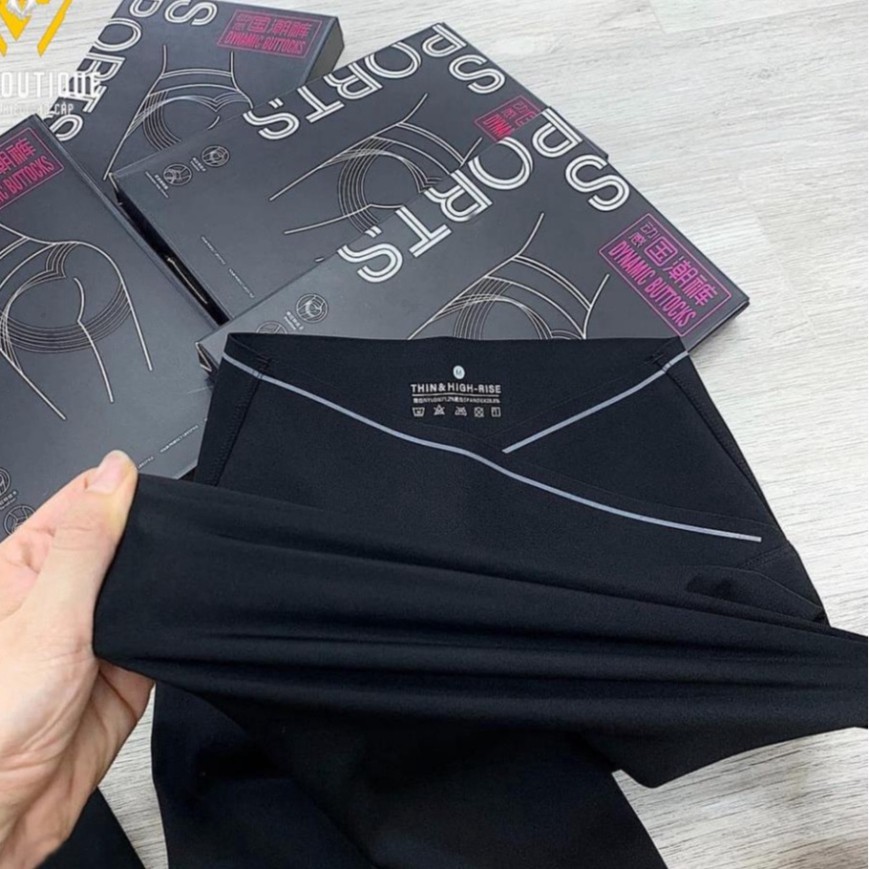 Quần legging nữ dài cạp chéo cao nâng mông giữ nhiệt Umi Hàn nữ co giãn 4 chiều KÈM HỘP | BigBuy360 - bigbuy360.vn