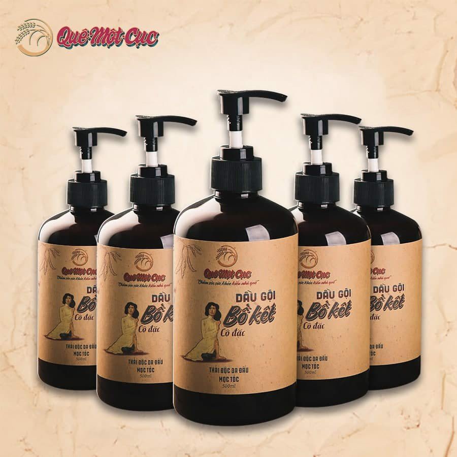 Dầu gội đầu bồ kết cô đặc sạch gàu nấm ngứa QUÊ MỘT CỤC Dầu gội thảo dược ngăn rụng tóc giúp mọc tóc 500ml | BigBuy360 - bigbuy360.vn