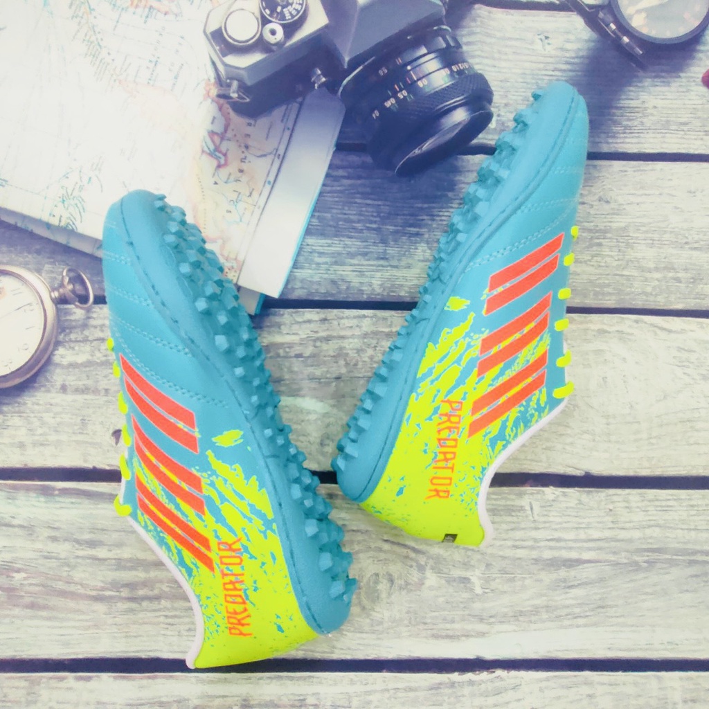 GIÀY ĐÁ BANH FREDATOR XANH NGỌC _PHIÊN BẢN ĐẶC BIỆT_ĐẾ CAO SU 100%_KHÂU FULL ĐẾ_BẢO HÀNH 3 THÁNG