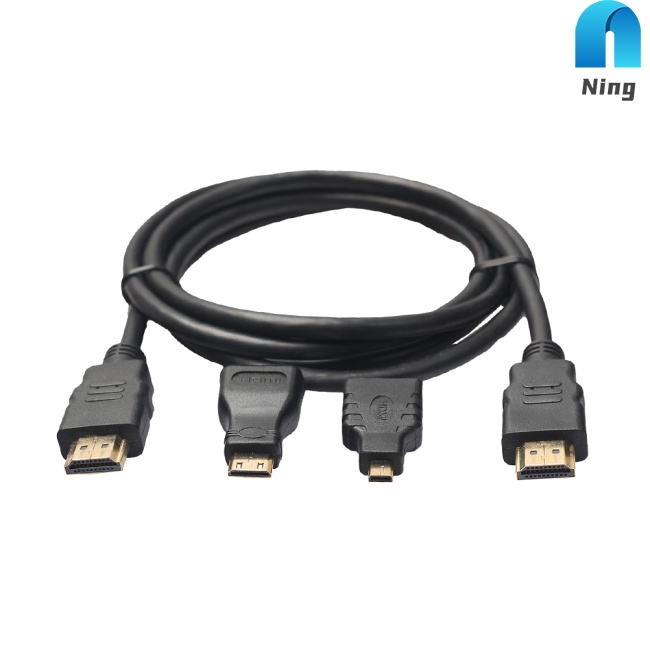 Đầu Chuyển Đổi Ning HD 3 Trong 1 HDMI-compatible Mini HDMI-compatible Mini V1.4