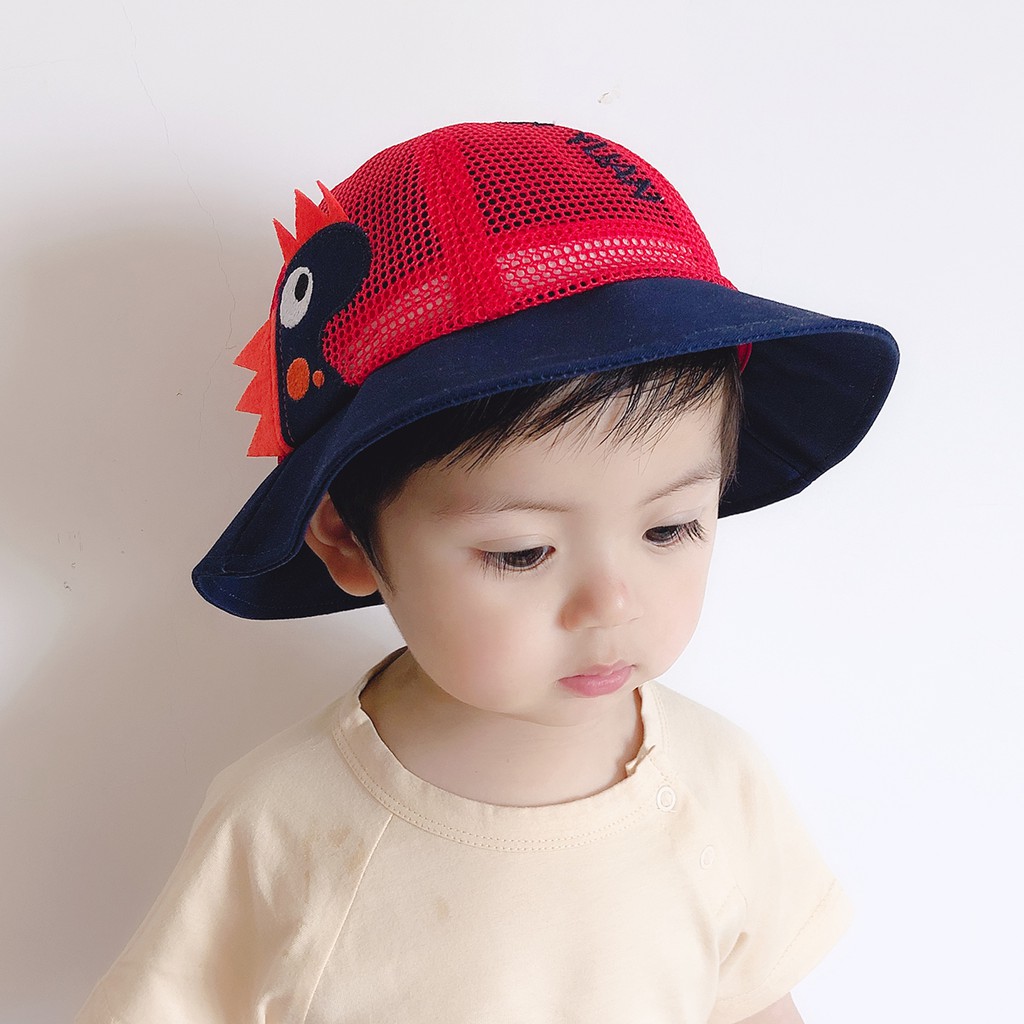 Nón Tai Bèo Phối Lưới Mỏng Thoáng Khí Họa Tiết Hoạt Hình Kiểu Hàn Quốc Thời Trang Mùa Hè Cho Bé Trai Từ 1-3 Tuổi 2 Tuổi