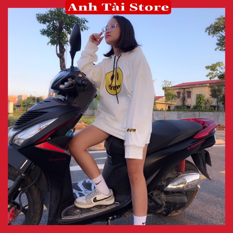 Áo hoodie drew in hình mặt cười  nam nữ chất nỉ ngoại mềm mịn fom rộng unisex oversize đến 68kg sẵn nhiều màu AT 9998 | WebRaoVat - webraovat.net.vn