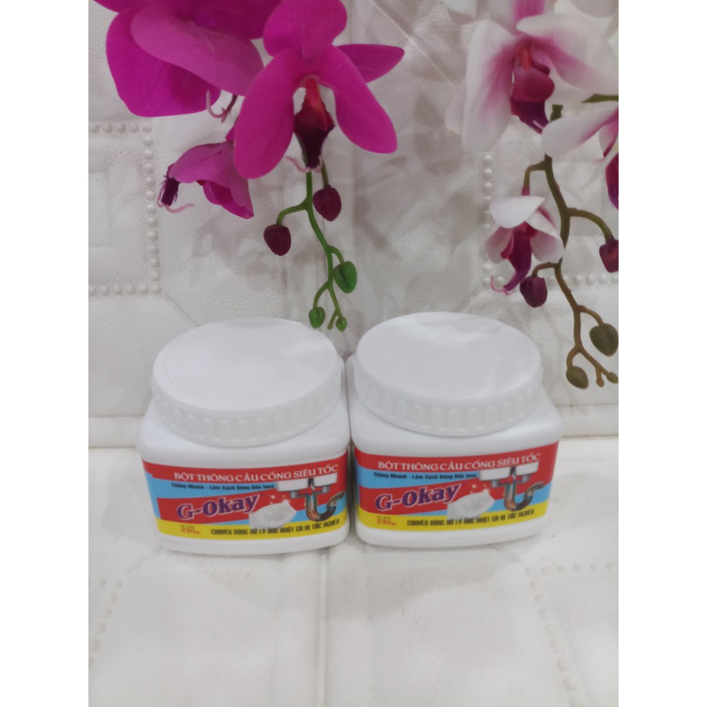 Bột thông cầu công siêu tốc G-Okay chuyên dùng cho đường ống ruột gà bị tắc nghẽn