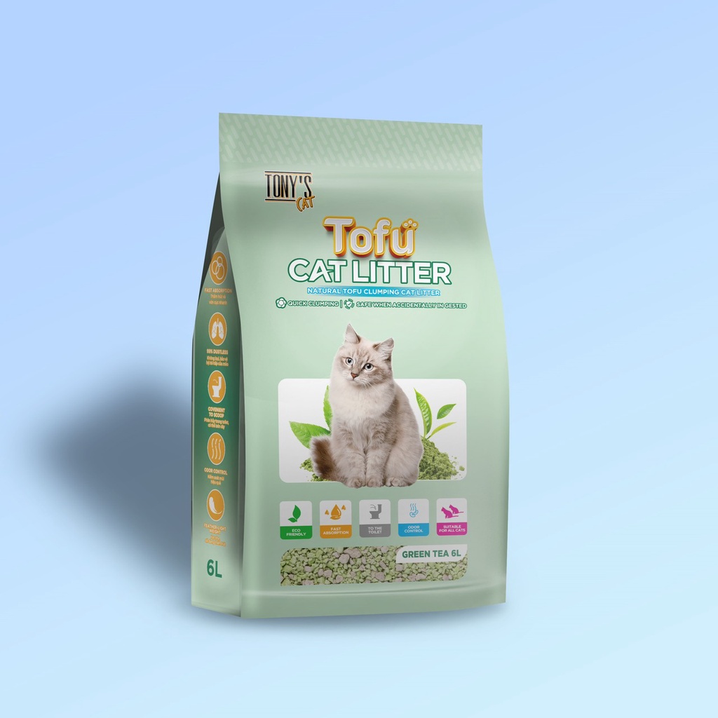 Cát Đậu Nành TONY'S CAT _ Tofu Cat Litter 6L