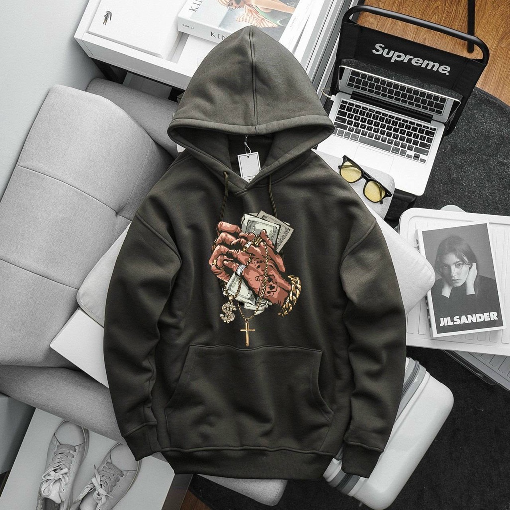 Áo hoodie form rộng bigsize MALTRIK áo khoác nỉ unisex có mũ chất liệu dày dặn cao cấp có size lớn đến 130kg