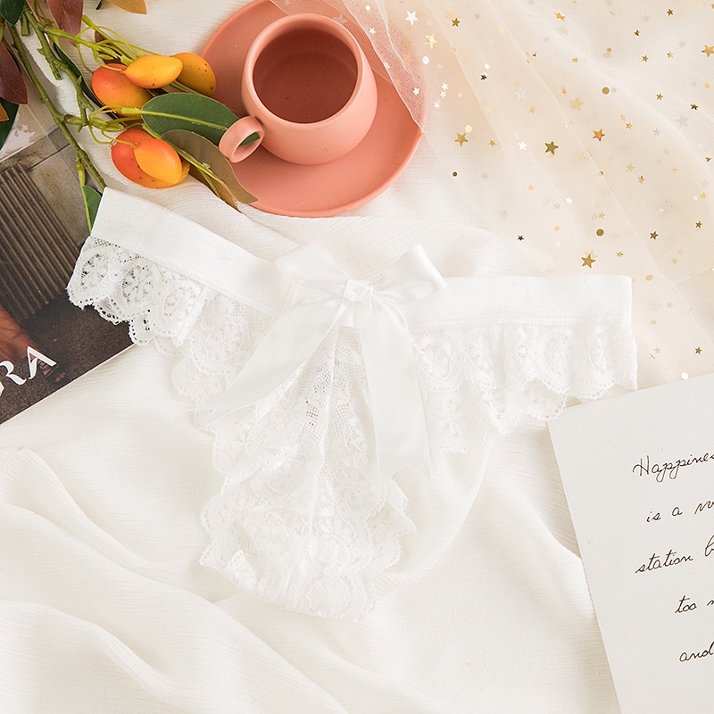 Quần lót ren lọt khe kèm nơ phía sau #ib083 nơ