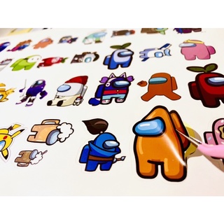 Set 32 stickers Among us