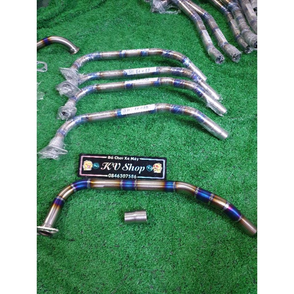 Cổ pô titan sh 2017 - 2019 gắn pô zin họng 27mm