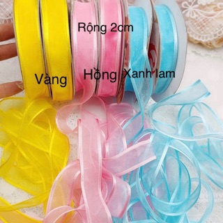 Cuộn ruy băng voan rộng 2cm dài 22.5m