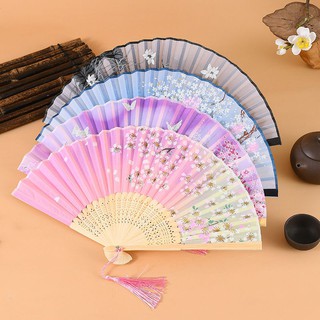 Quạt xếp  cầm tay phong cách cổ trang trung quốc
