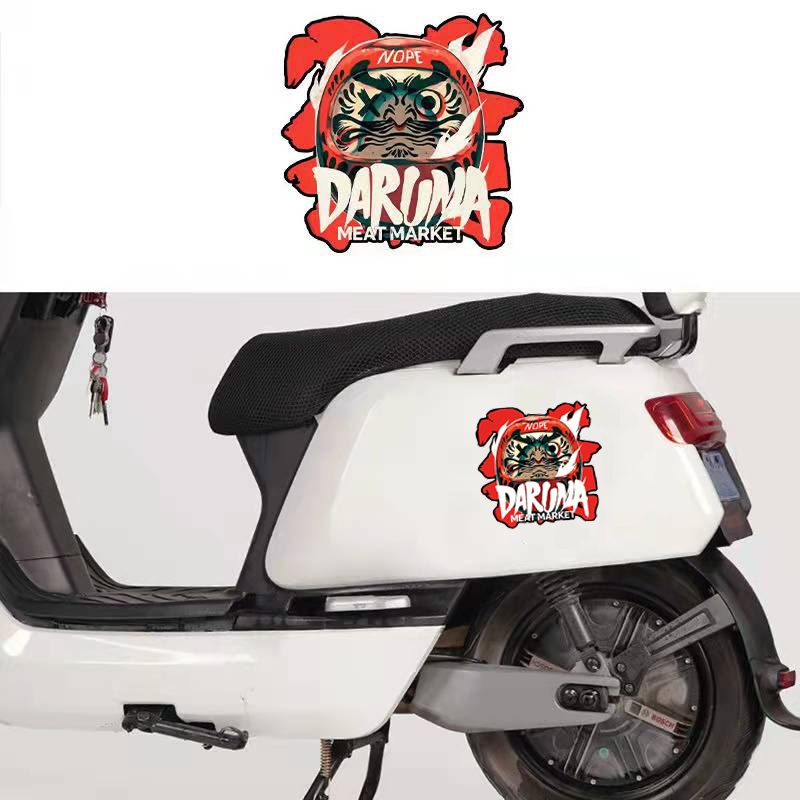 Miếng dán Ghost Warrior trang trí cửa sổ xe ô tô/bình xăng độc đáo tiện dụng