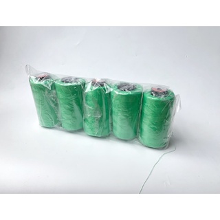 VỈ 5 CUỘN CHỈ MAY MÀU XANH LÁ ĐẬM 5000M