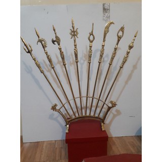 Combô Bộ bát bửu bằng đồng 65cm