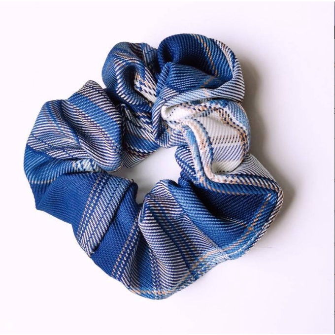 Dây chun nịt buộc tóc vải hình gấu, caro dễ thương cho bạn gái BAG U CHUNVAIGAU08