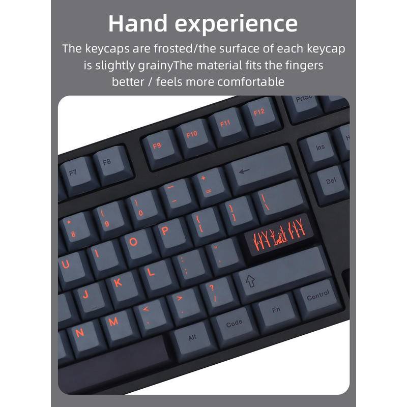 GMK Cinder Keycap Bàn Phím 139 / 151 PBT Dành Cho GMK Cherry MX Switch 61 / 64 / 68 / 87 / 96 / 980 / 104 / 108