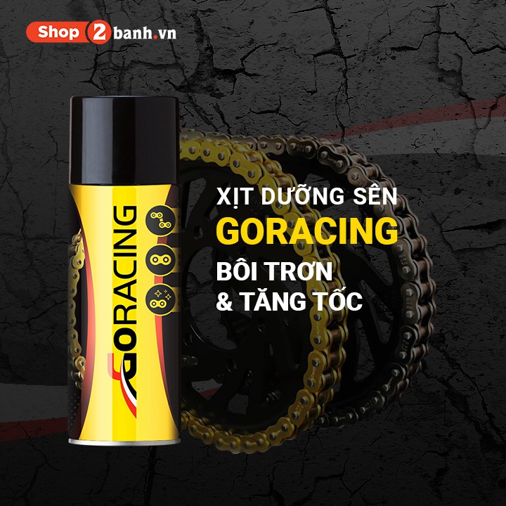 Chai xịt bôi trơn sên GoRacing  400ml