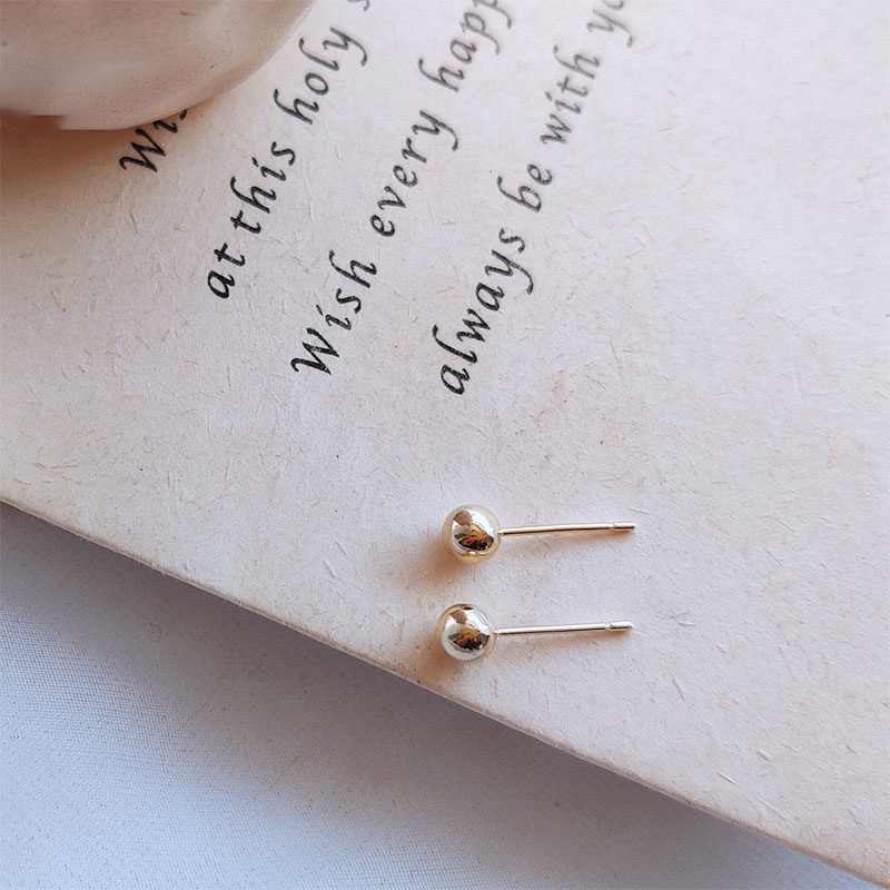 Khuyên tai mạ bạc 925 đính hạt nhỏ đơn giản thời trang xinh xắn cho nữ phụ kiện trang sức khuyên tai bạc nữ bông tai nữ hàn quốc phụ kiện thời trang