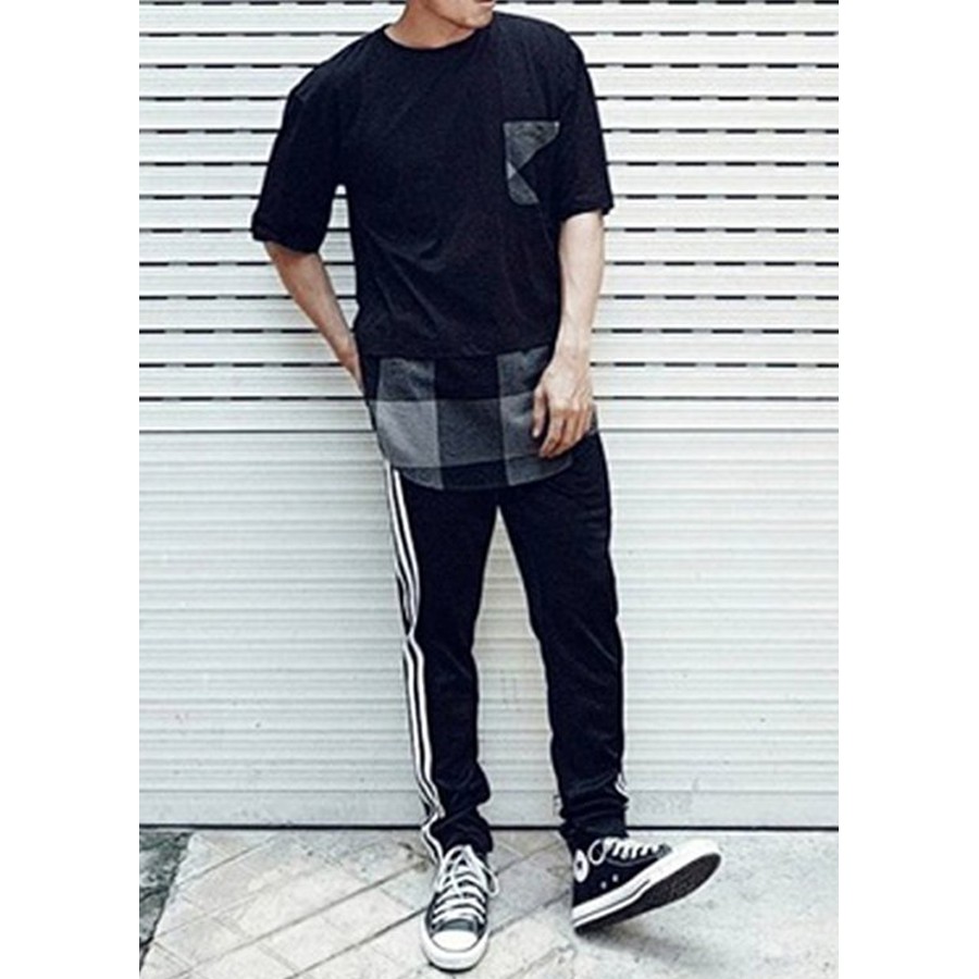 Quần Thể Thao Nam Chất Đẹp Ống Bó Vải Co Giãn Nhẹ Thấm Hút Mồ Hôi