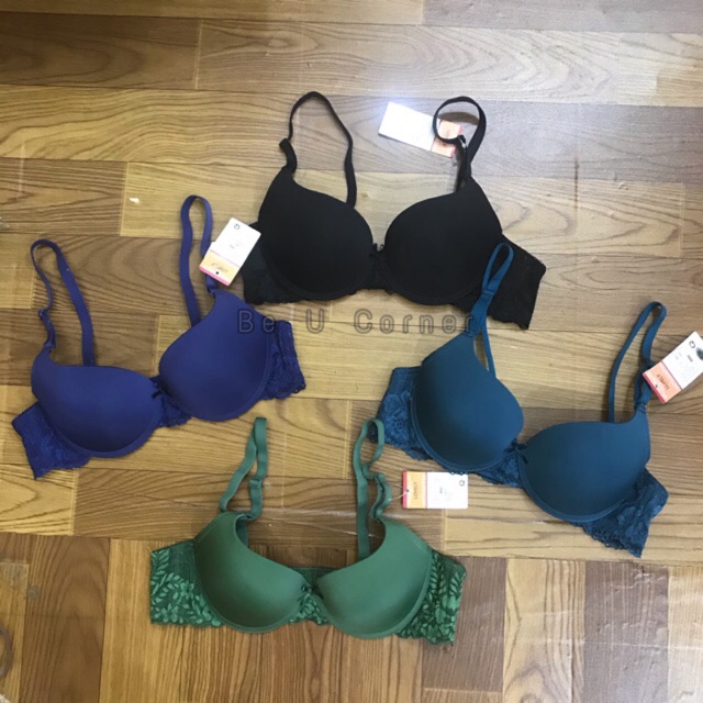 Áo ngực Lovely mút vừa cúp trơn dây ren (Cúp B)