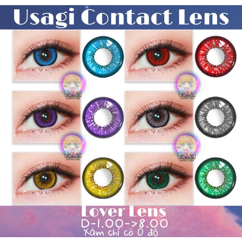 Lover Collection: kính áp tròng cosplay cao cấp, mua cận, lệch, hết hàng ib shop ạ
