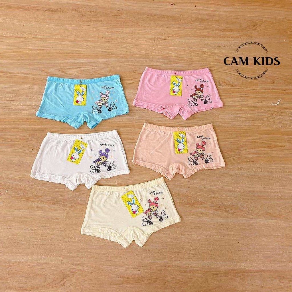 Quần lót đùi bé gái hoạt hình dễ thương chất liệu vải cotton mềm mát