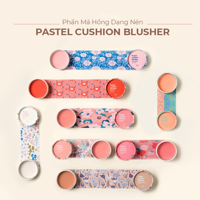 [Mã COSTFS214 -8% đơn 250K] Phấn Má Hồng Trang Điểm TheFaceShop The Face Shop Pastel Cushion Blusher 5g