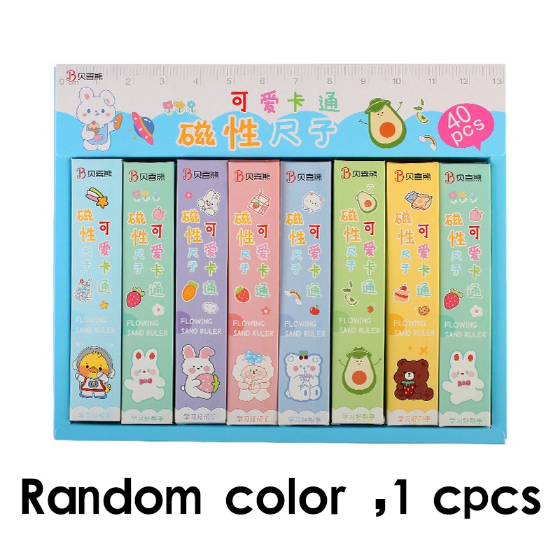 Thước Thẳng 13cm Họa Tiết Thú Cưng Hoạt Hình Dễ Thương Dùng Để Đánh Dấu Trang Trí
