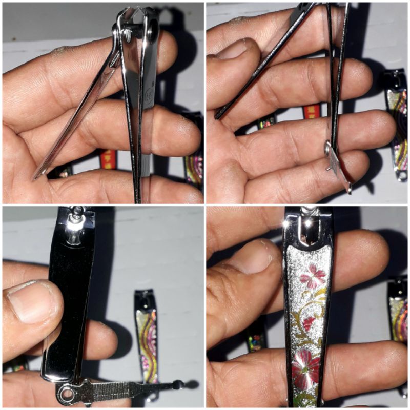 Một cái bấm cắt móng tay hoặc móng chân bằng thép không gỉ dài 8cm