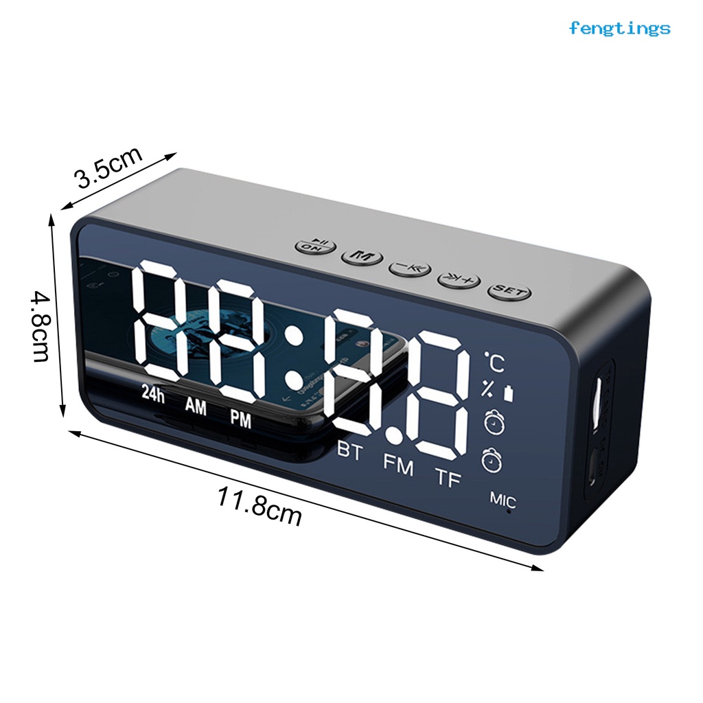 Loa bluetooth không dây mini G50 thiết kế mặt gương hỗ trợ thẻ TF 2 trong 1