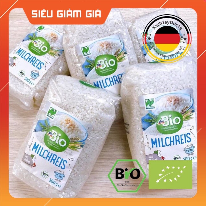 Gạo Sữa Hữu Cơ Bio Milchreis Cho Bé Ăn Dặm Từ 6 Tháng Tuổi 500g của Đức