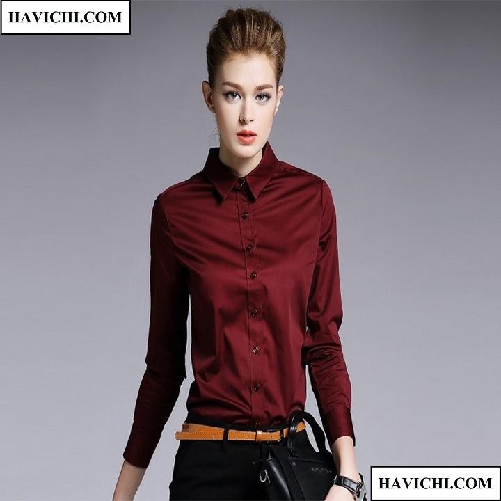 Áo Sơ Mi Nữ Trắng Công Sở Thoáng Mát Mềm Mịn | BigBuy360 - bigbuy360.vn