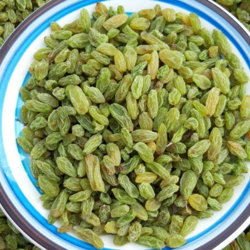 FREESHIP 500gr Nho Xanh Ninh Thuận Không Hạt. Sấy Dẻo, Khô, Vị Chua Ngọt, Ăn Vặt, Làm Bánh, Mứt Tết Thơm Ngon