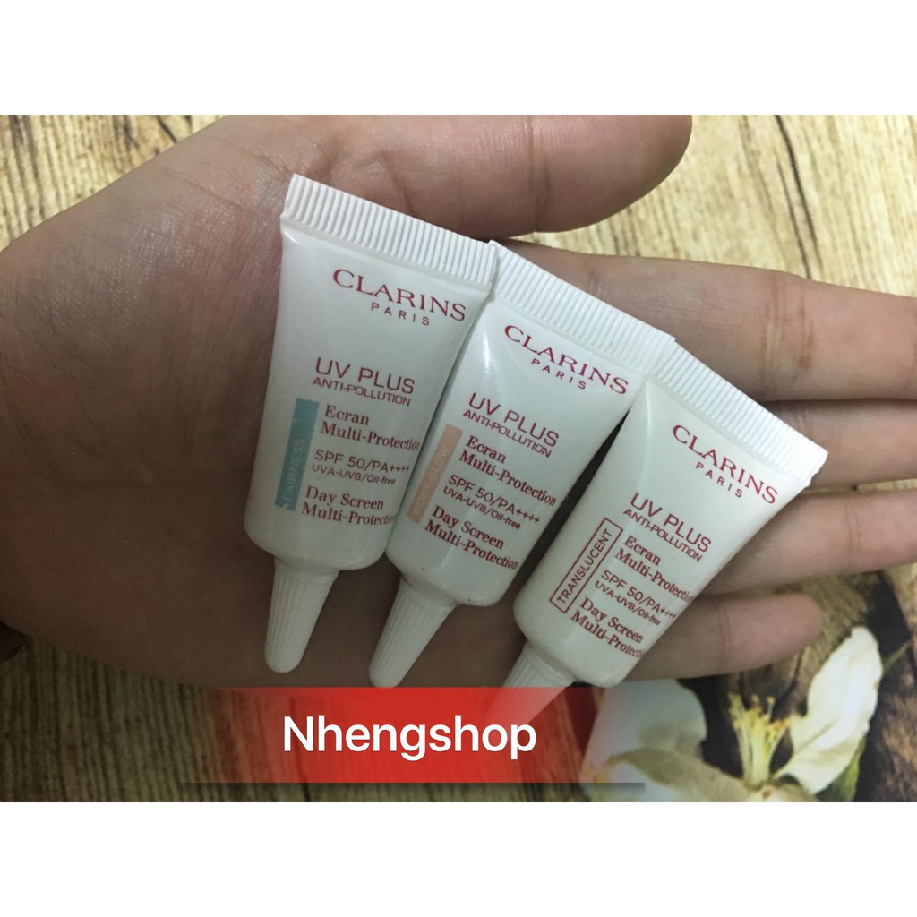 [Minisize 3ml] Kem chống nắng Clarins UV Plus Anti-Pollution Day Screen Multi Protection SPF 50 PA++++