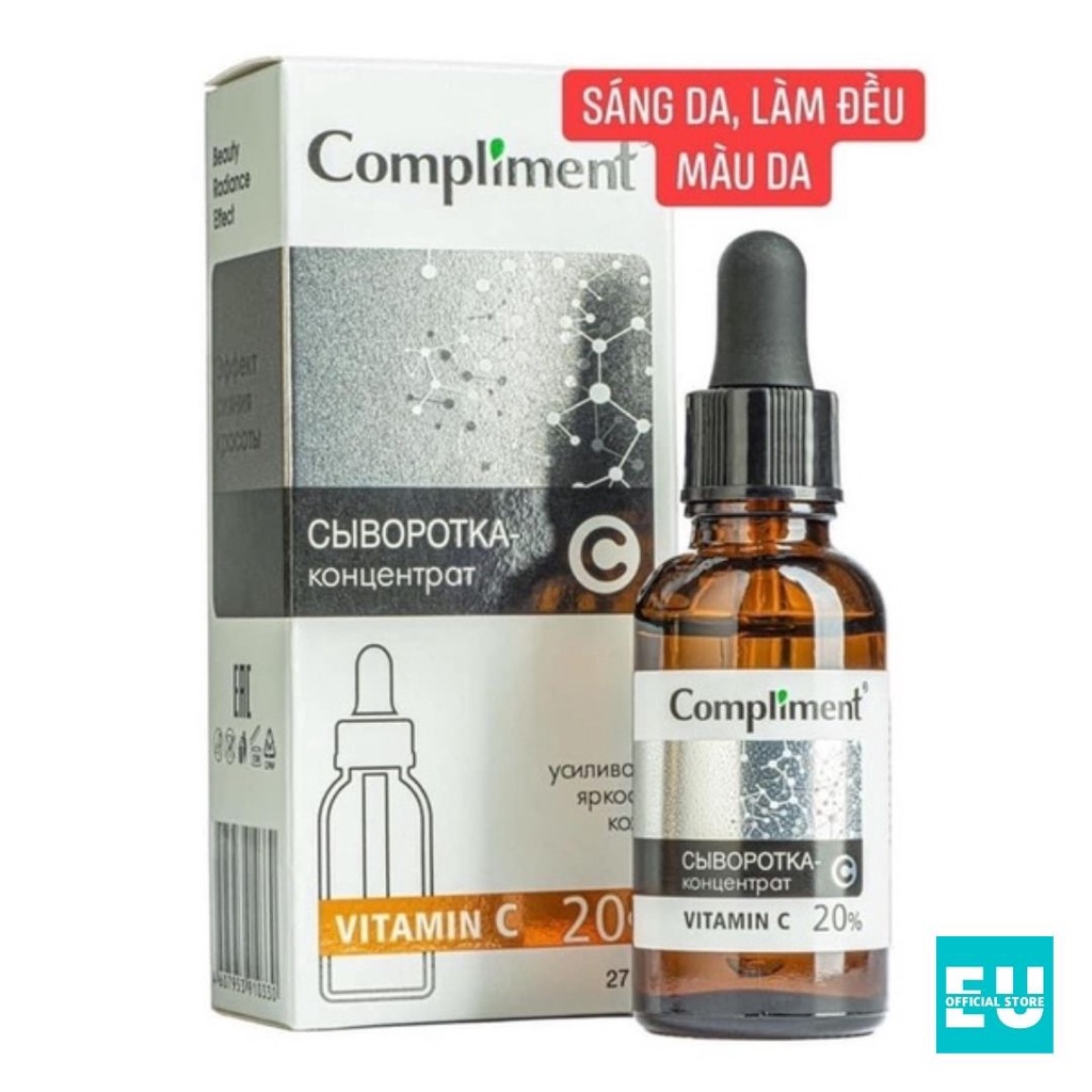 Serum Compliment 2% BHA Giảm Dầu, Giảm Mụn / 20% Vitamin C Sáng Da Mờ Thâm