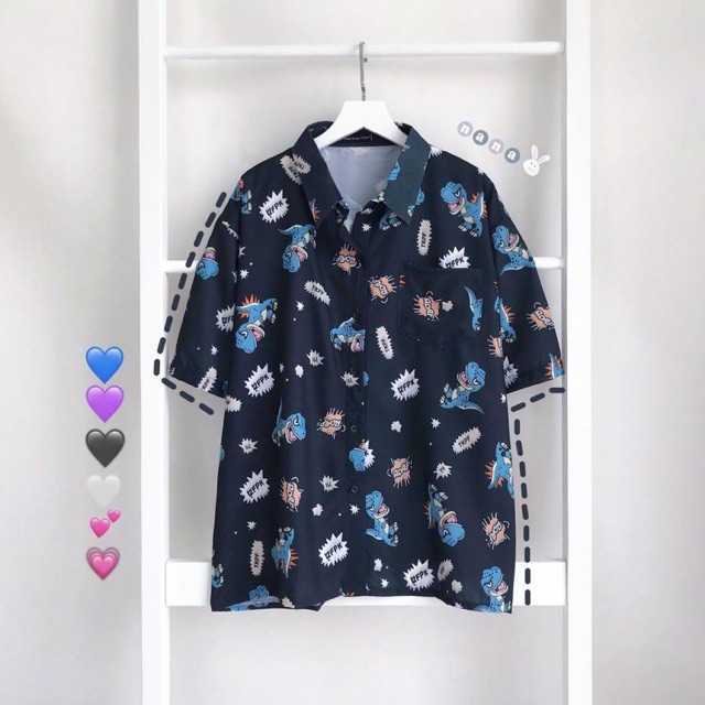 Áo sơ mi hoạ tiết