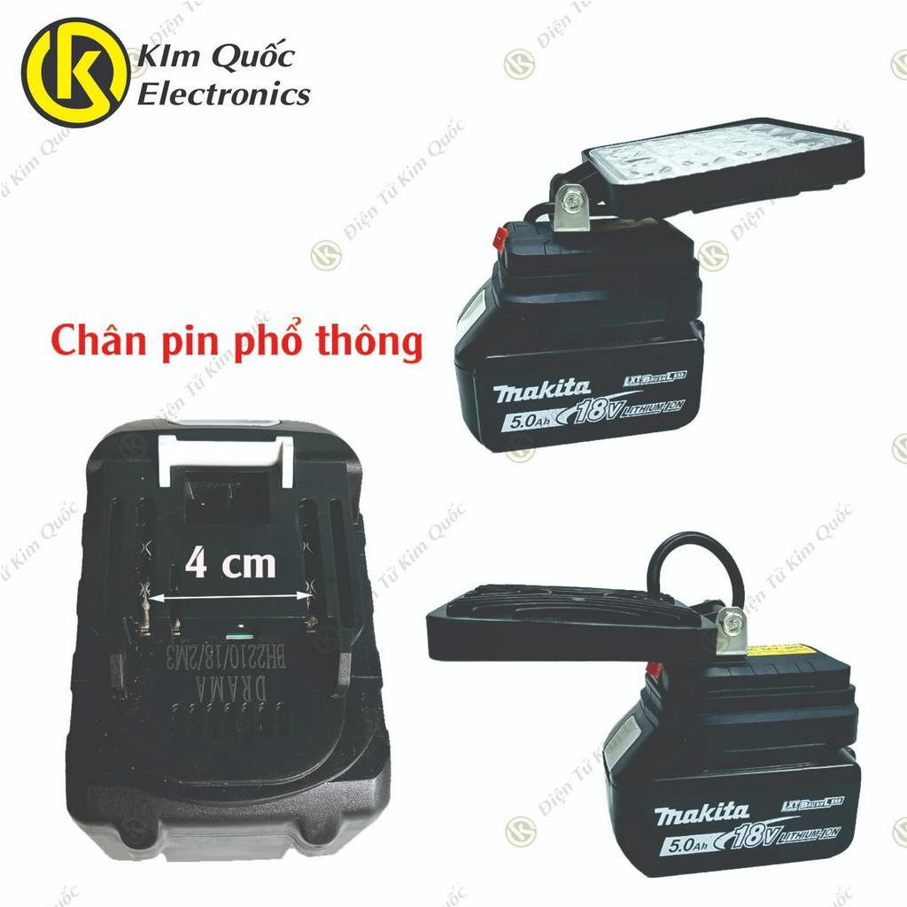 Đèn pin LED Makita Chân Phổ Thông, Điều Chỉnh Độ Sáng Bằng Núm Vặn, Đèn Pha LED Dùng Pin Makita 14.4-21V Bản mới 2023