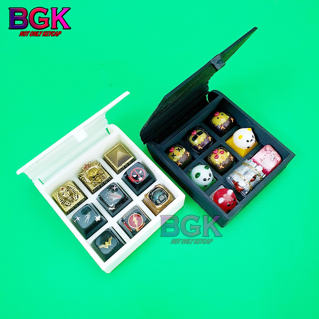 Artisan Keycap BOX Hộp đựng Keycap Artisan 9 ngăn có thể đóng mở dễ dàng