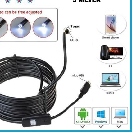 ➹ Camera Nội Soi Usb - Camera Kiểm Tra Nội Soi Dài 5m ☟ | BigBuy360 - bigbuy360.vn