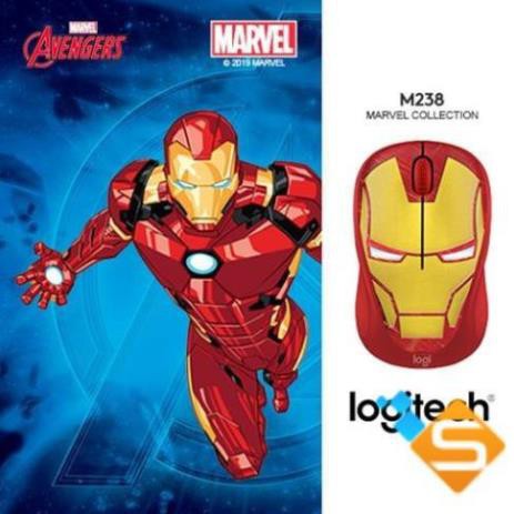 Chuột không dây Logitech M238 Marvel Collection - Hàng Chính Hãng - Bảo Hành 1 Năm