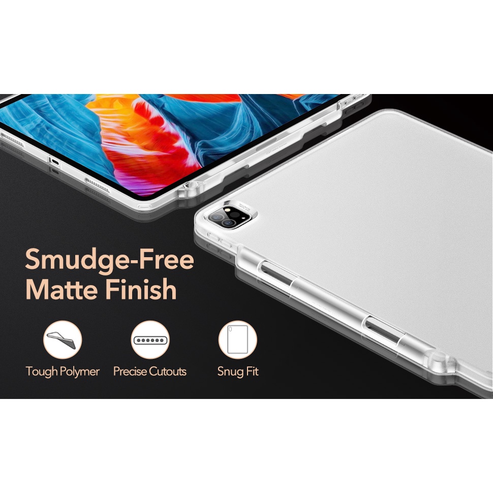 Ốp Case Dành Cho iPad Pro 12.9 2021 M1/ 2022 M2 ESR Project Zero Slim Soft- Hàng Chính Hãng