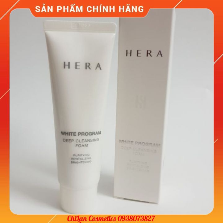[SIÊU RẺ] Sữa Rửa Mặt Làm Trắng Da Hera White Program 50ml