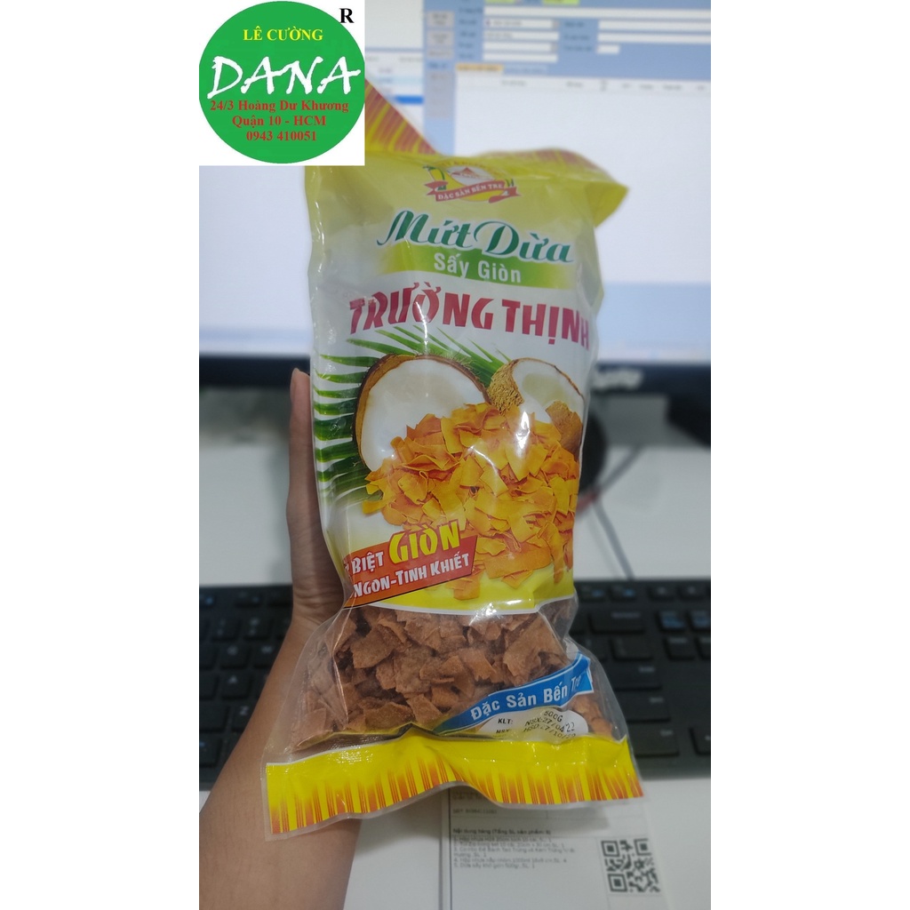 Dừa sấy khô giòn 500gr