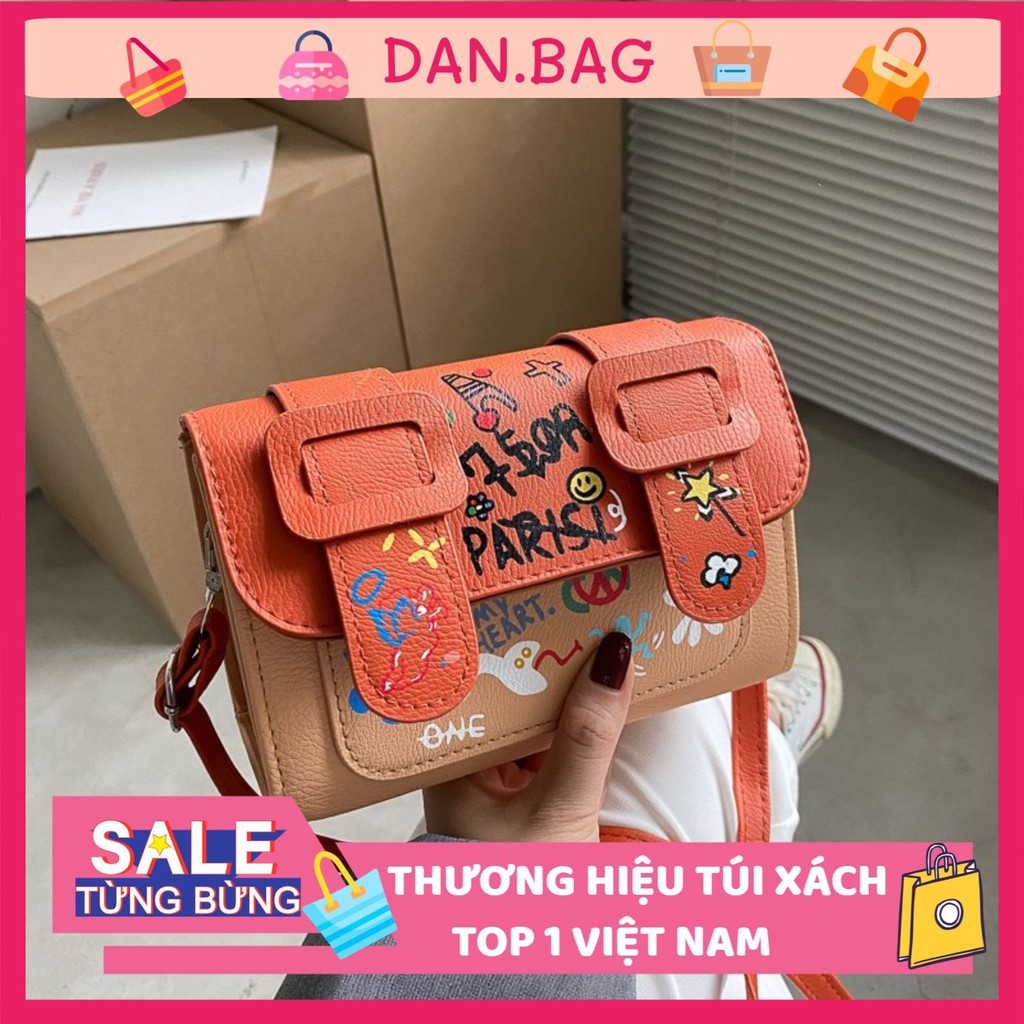 Túi Xách Nữ Mini Da PU Cao Cấp - Túi Đeo Chéo Nữ phối họa tiết hoạt hình dễ thương đáng yêu mã 3923 | BigBuy360 - bigbuy360.vn