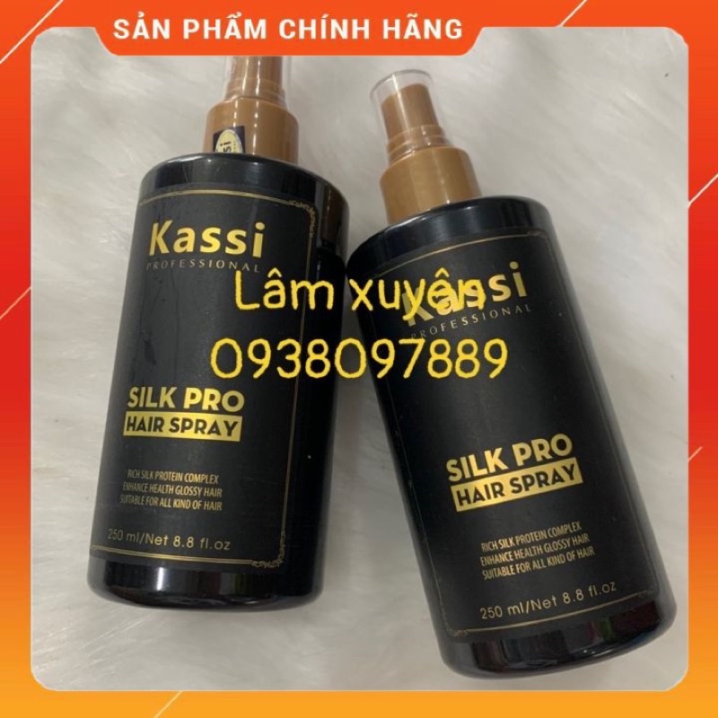 Xịt dưỡng tóc,sữa dưỡng tóc Kassi 250ml 🔥CHÍNH HÃNG🔥 phục hồi tóc mềm mượt, chắc khỏe, giảm chịu chứng chẻ ngọn, khô xơ