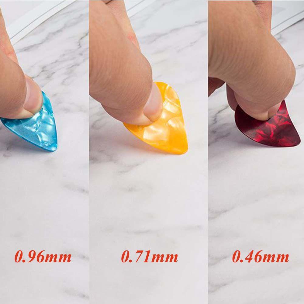 30 Miếng Gảy Đàn Guitar 0.46mm 0.71mm 0.96mm Nhiều Màu Sắc