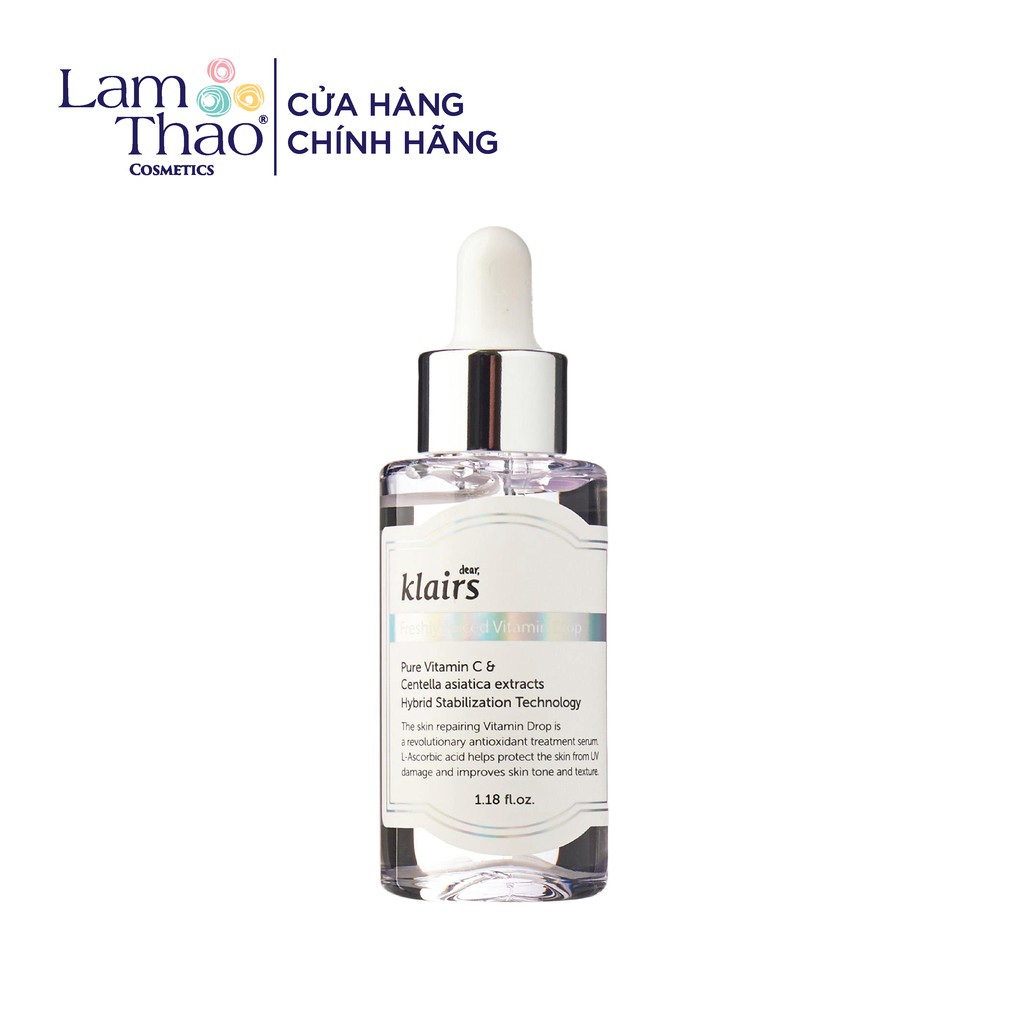Tinh Chất Vitamin C Giúp Mờ Thâm Nám, Trắng Sáng Dành Cho Da Nhạy Cảm Klairs Freshly Juiced Vitamin Drop