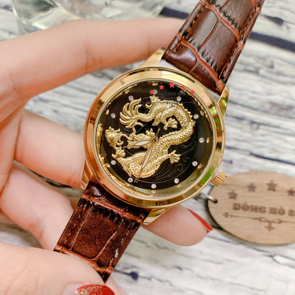 ĐỒNG HỒ NAM FNGEEN CHẠM RỒNG 3D DÂY DA CAO CẤP BẢN DOANH NHÂN | BigBuy360 - bigbuy360.vn